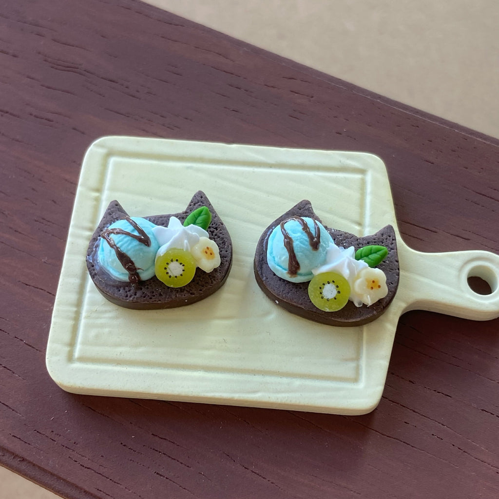 Cute Fruit Ice Cream Ball Simulation Toast Bread Miniature Food Dollhouse Bakery