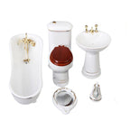 1:12 Bathroom Suite 5pcs Set for  Dollhouse