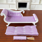 1:12 Dollhouse Miniature Living Room Wooden Sofa  Couch