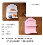 Mini Wooden Storage Rack Wall-Mounted Welcome Rack Dollhouse Miniature Toy