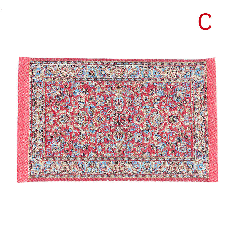1:12 Mini Dollhouse Floor Decoration Turkish Carpet