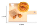 Dollhouse Miniature Food Play Set Taiyaki Red Bean Paste Filling Kit Handmade Scene Model OB11