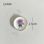 Mini Ceramic Dish Plates for dollhouse Kitchen Plates(87 skus)