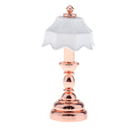 1:12 Dollhouse Miniature Model Scene OB11 Props Metal Tiffany Table Lamp Bedside Lamp