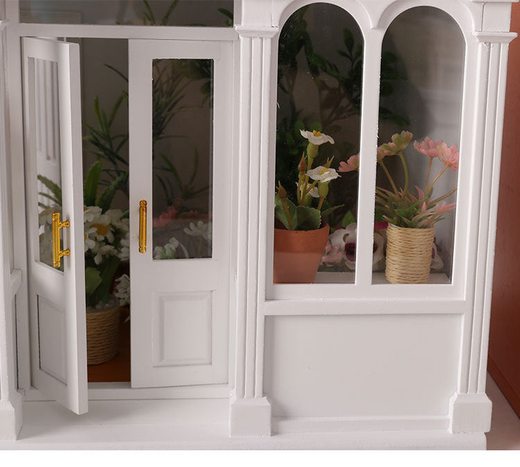 Wooden Dollhouse Model 112 Scale European Elegance Openable Doors