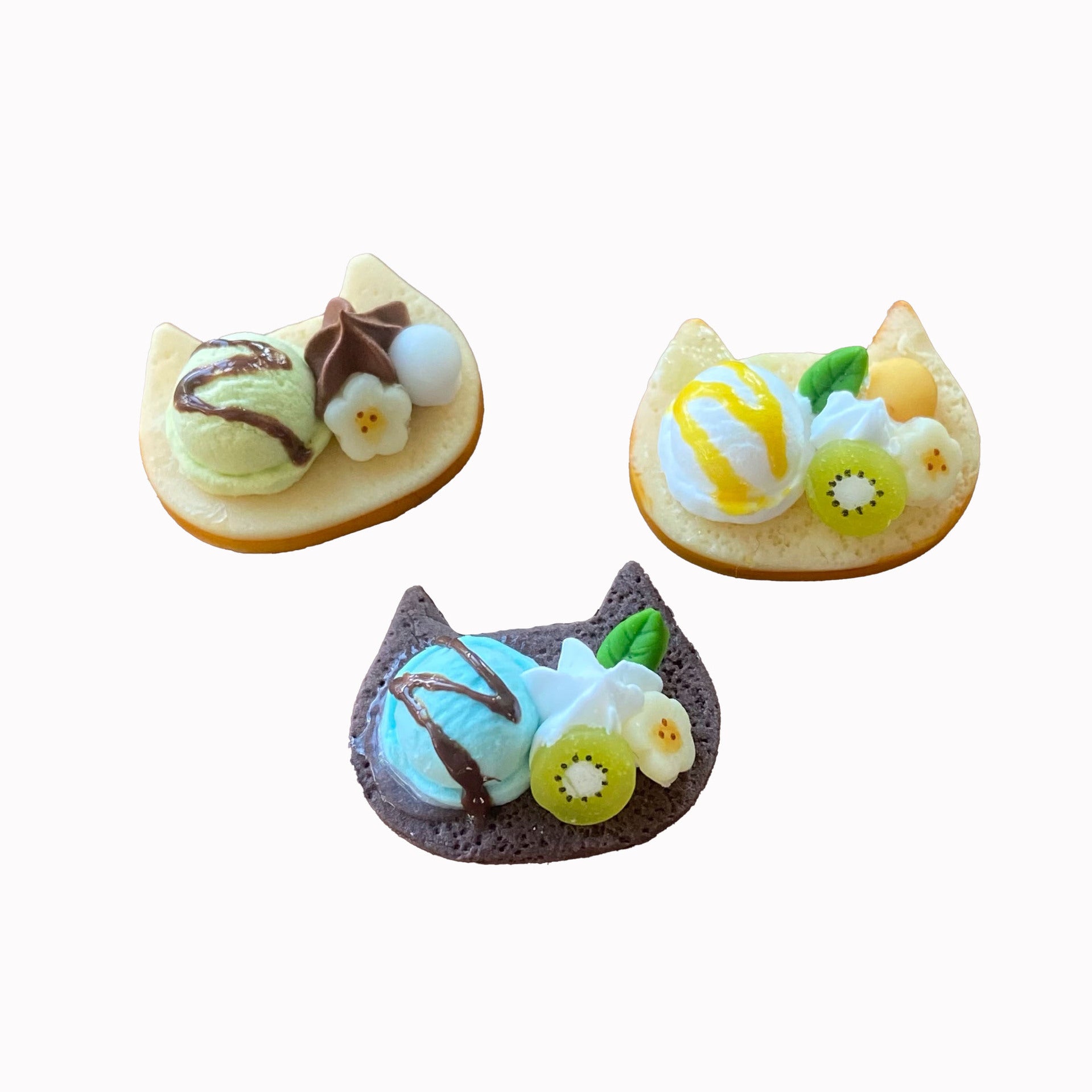Cute Fruit Ice Cream Ball Simulation Toast Bread Miniature Food Dollhouse Bakery