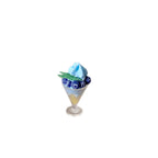 Miniature Food Play Blueberry Cream Cup Eight Points Dollhouse Accessories Dessert Shop Photo Props
