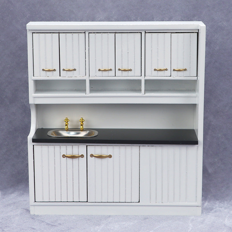 1:12 Dollhouse Dollhouse Mini White Kitchen 2-Piece Set