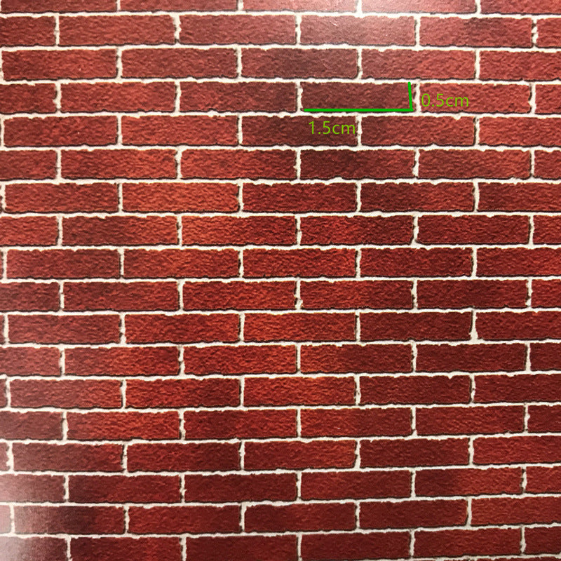 wallpaper floor tiles pavement stickers A3 without adhesive