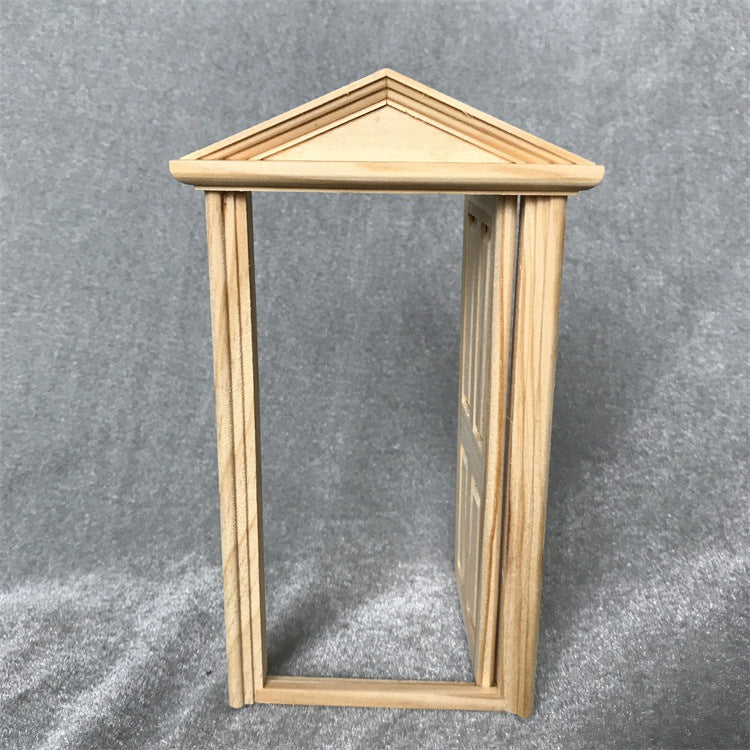 Dollhouse Furniture Miniature 112 Pitched Roof 4Panel Door