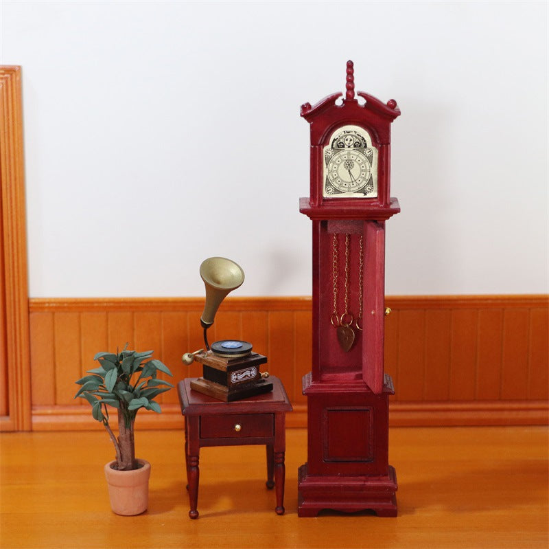 Mini 1:12 Dollhouse Furniture Antique Clock
