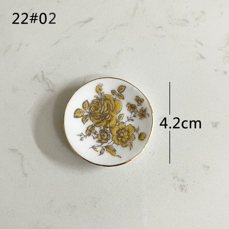 Mini Ceramic Dish Plates for dollhouse Kitchen Plates(87 skus)