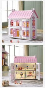 Dollhouse with LED lighting systems