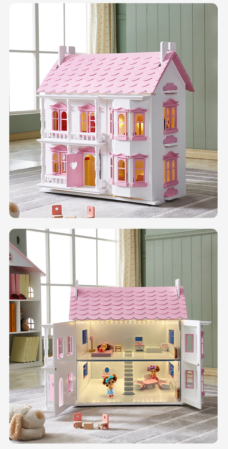 Dollhouse with LED lighting systems