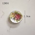 Mini Ceramic Dish Plates for dollhouse Kitchen Plates(87 skus)