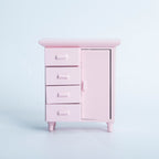 1:12 Dollhouse Miniature One Door Four Cabinets Simulation Furniture Mini Wooden Craft Ornament