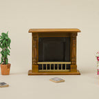 1:12 Dollhouse Furniture Ornament Wooden Simulation Fireplace