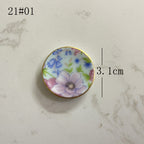 Mini Ceramic Dish Plates for dollhouse Kitchen Plates(87 skus)