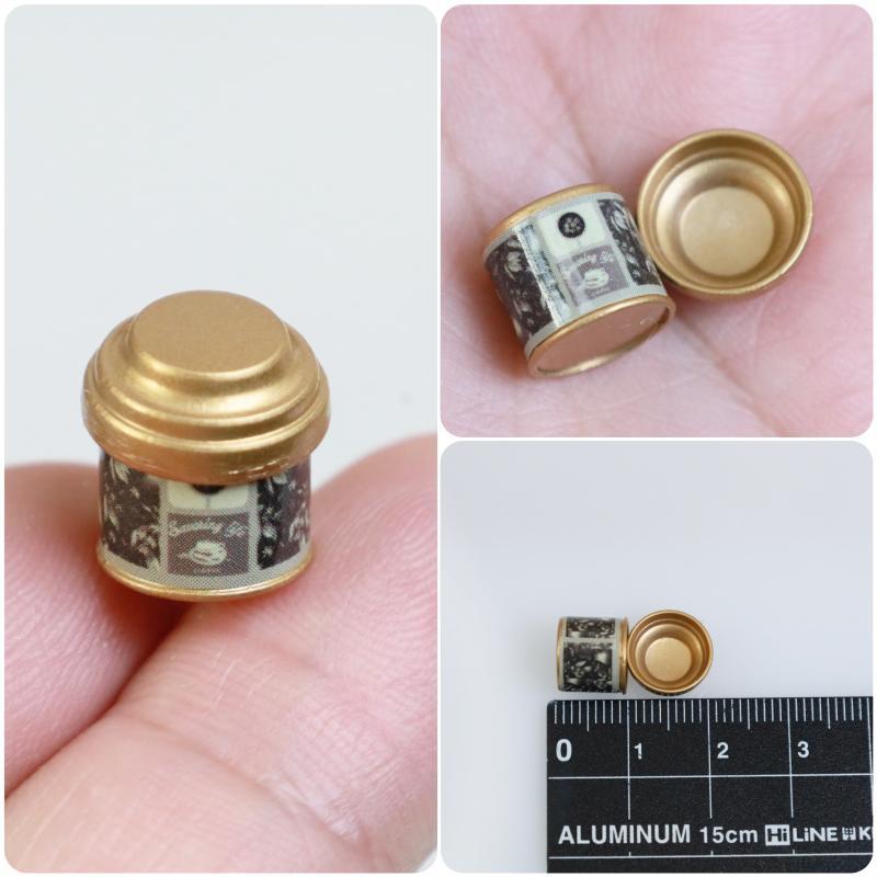 Dollhouse Themed Alloy Tea Canister Ornament