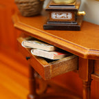 1:12 Dollhouse DOLLHOUSE Frniture Miniatur European Retro Half Table Desk