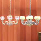 1:12 DOLLHOUSE Simulation Retro Chandelier Dollhouse Accessories