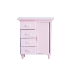 1:12 Dollhouse Miniature One Door Four Cabinets Simulation Furniture Mini Wooden Craft Ornament