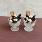 Simulation Food Play Miniature Chocolate Cookies Marshmallow Cup Miniature Toys Dollhouse Dessert Shop Accessories
