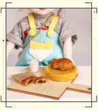Dollhouse Miniature Food Play Set Taiyaki Red Bean Paste Filling Kit Handmade Scene Model OB11