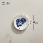 Mini Ceramic Dish Plates for dollhouse Kitchen Plates(87 skus)