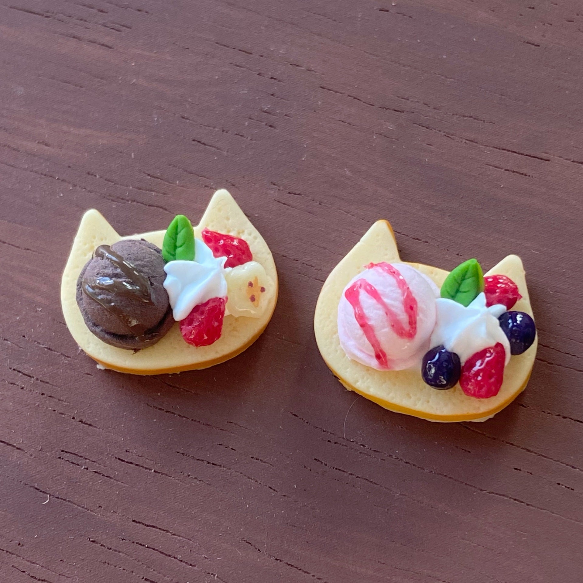 Simulation Cute Strawberry Ice Cream Toast Bread Miniature Food Play Mini Dollhouse Props