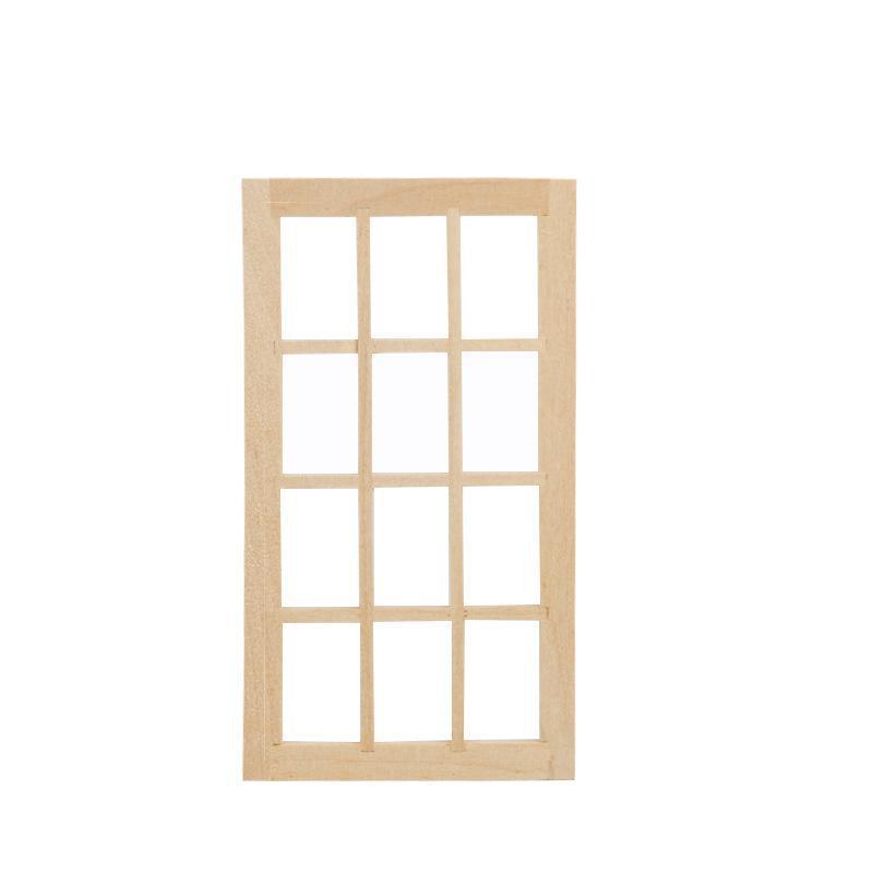 Dollhouse 112 Scale Wooden Door Window Base for Painting