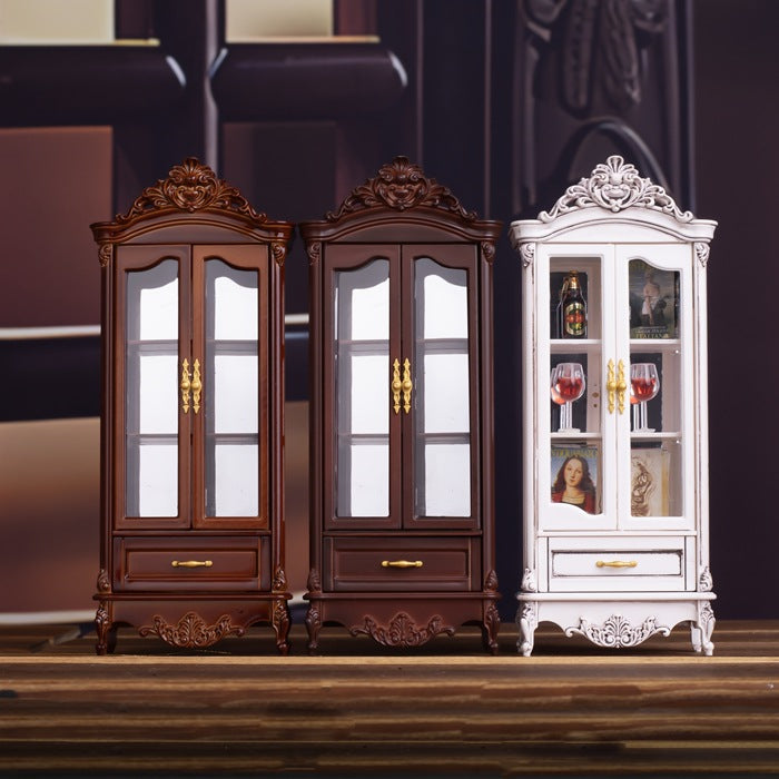Dollhouse Vintage Luxury Wine Cabinet - Elegant Living Room Furniture