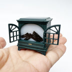 Dollhouse Miniature Model Scene Accessories OB11 4 Colors with Light LED Fireplace Warm Stove Can Light Up~