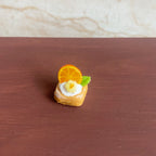 Miniature Food Play Fruit Square Tower Mini Cute Simulation Cake Dollhouse Dollhouse Fridge Magnet Accessories