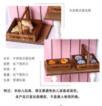 Mini Wooden Dessert Bread Box Dollhouse DIY Handmade Miniature Food Miniature Toy