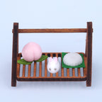 Dollhouse Miniature Food Mini Bread Rack Kitchen Baking Supermarket Model Photography Props