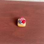 Miniature Food Play Fruit Square Tower Mini Cute Simulation Cake Dollhouse Dollhouse Fridge Magnet Accessories