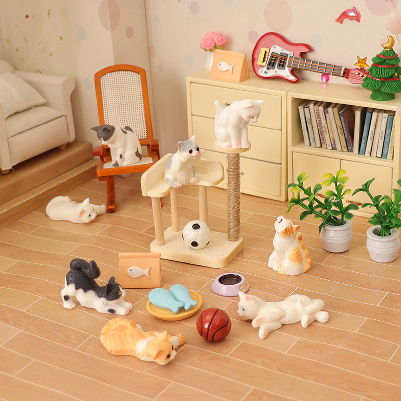 Dollhouse Cat Scratch Board Furniture Accessory