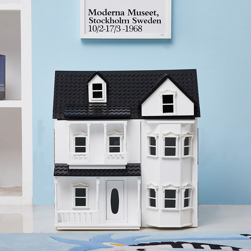 Vintage Castle Wooden DollHouse for Kids