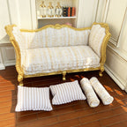 1:12 Dollhouse Living Room  Fabric Couch Sofa