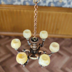 1:12 Dollhouse Living Room Vintage Chandelier Miniature Luxury Light
