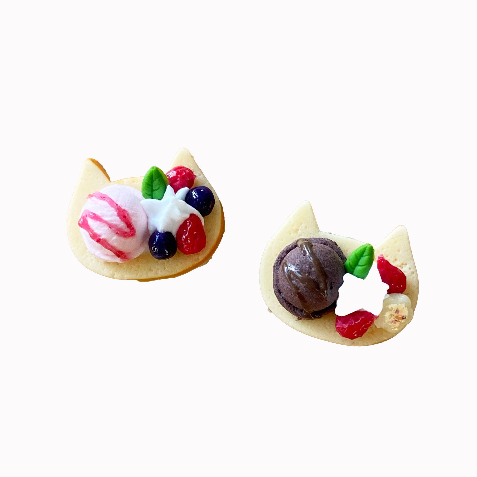 Simulation Cute Strawberry Ice Cream Toast Bread Miniature Food Play Mini Dollhouse Props