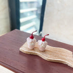 Miniature Strawberry Blueberry Fruit Cupcake Fun Food Play Dessert Shop Dollhouse Accessories