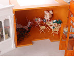 Wooden Dollhouse Model 112 Scale European Elegance Openable Doors