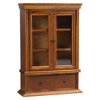 1:12 Dollhouse Furniture Living Room Wooden Storage Cabinet Vintage Chestnut Cabinet