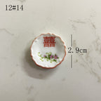 Mini Ceramic Dish Plates for dollhouse Kitchen Plates(87 skus)