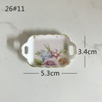Mini Ceramic Dish Plates for dollhouse Kitchen Plates(87 skus)