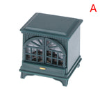 Dollhouse Miniature Model Scene Accessories OB11 4 Colors with Light LED Fireplace Warm Stove Can Light Up~