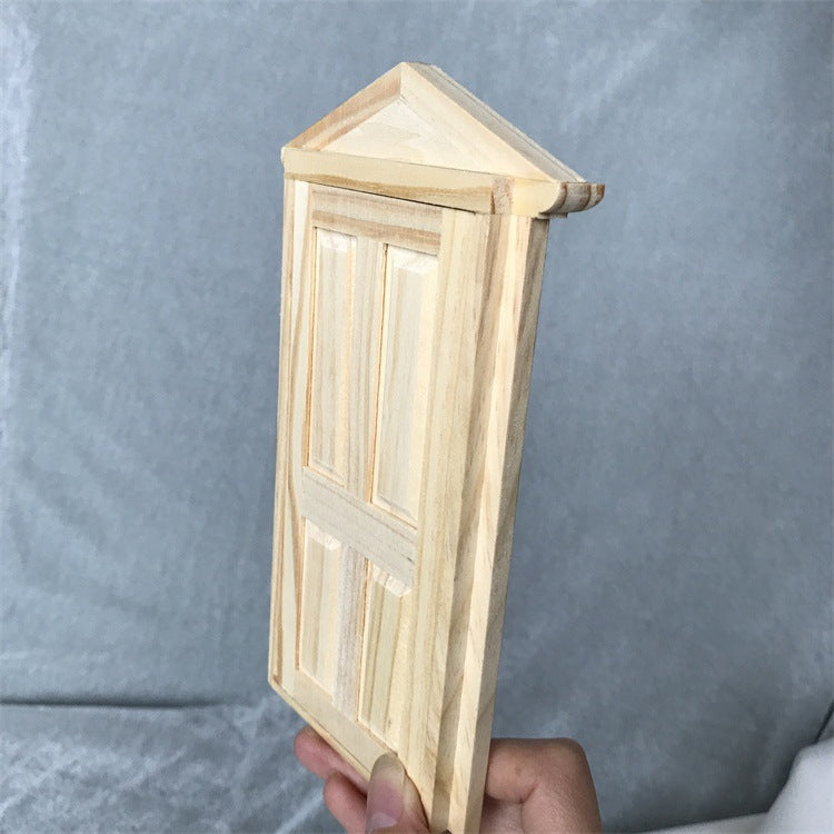 Dollhouse Furniture Miniature 112 Pitched Roof 4Panel Door