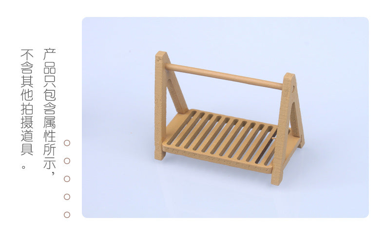 Dollhouse Miniature Food Mini Bread Rack Kitchen Baking Supermarket Model Photography Props